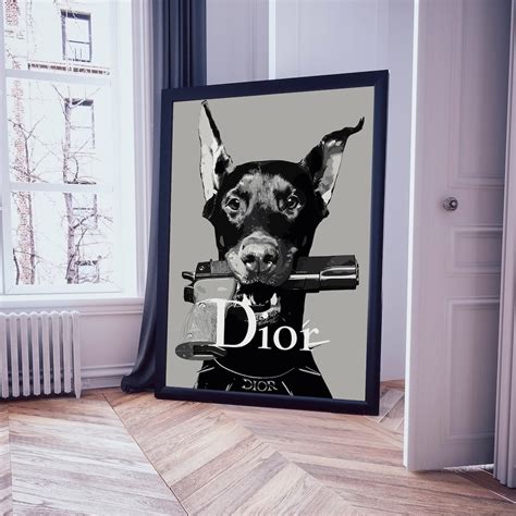 dior doberman poster|dior doberman prints.